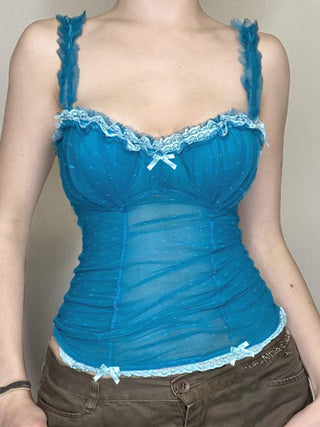 dot mesh Top