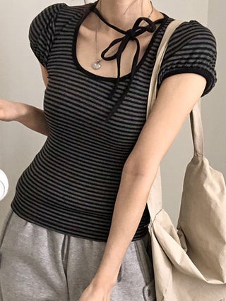 striped round Top