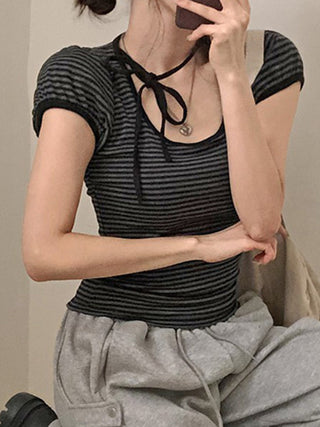 striped round Top