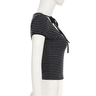 striped round Top