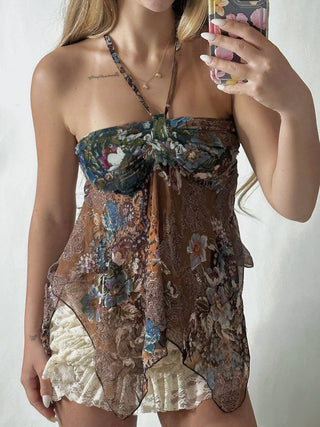 floral halter Top