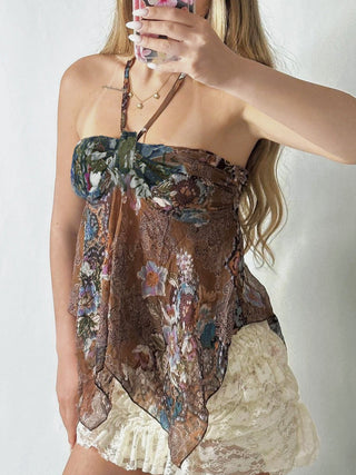 floral halter Top