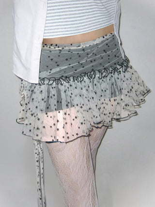mesh leggings skirt