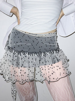 mesh leggings skirt