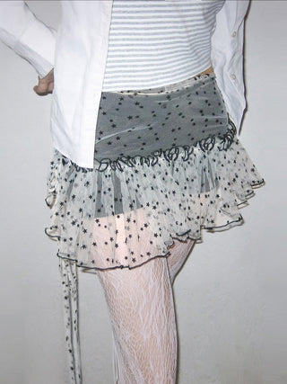 mesh leggings skirt