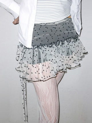 mesh leggings skirt