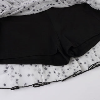 mesh leggings skirt