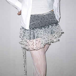 mesh leggings skirt