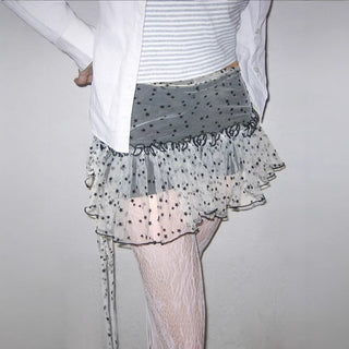 mesh leggings skirt