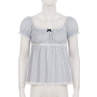 polka dot blouse