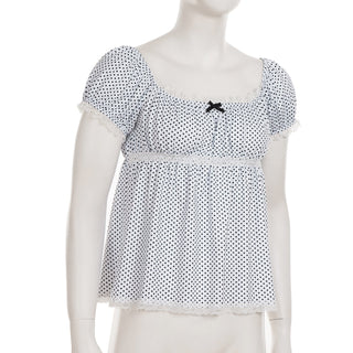 polka dot blouse