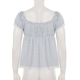 polka dot blouse