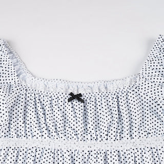 polka dot blouse
