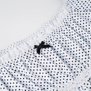 polka dot blouse