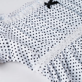 polka dot blouse