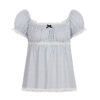polka dot blouse