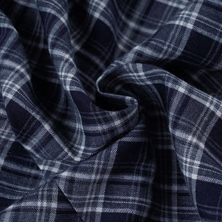 plaid puff top