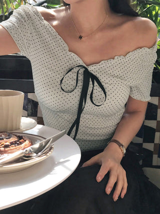 polka dot Top