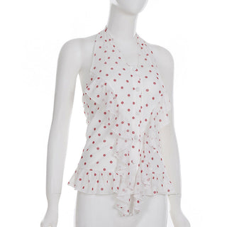 dot halter Top