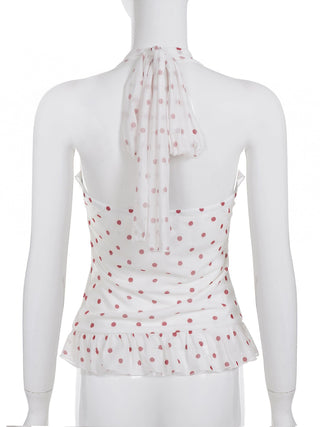dot halter Top