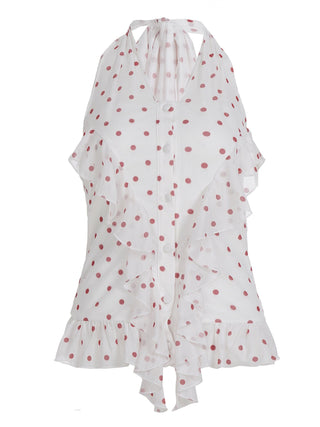 dot halter Top