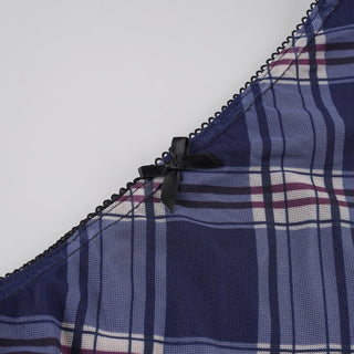 plaid mesh skirt