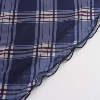 plaid mesh skirt