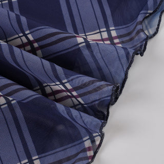 plaid mesh skirt