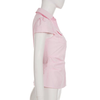 pink tied top
