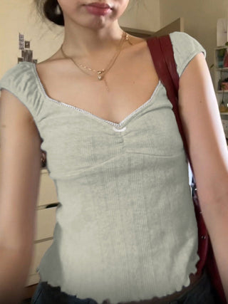bow sleeve Top