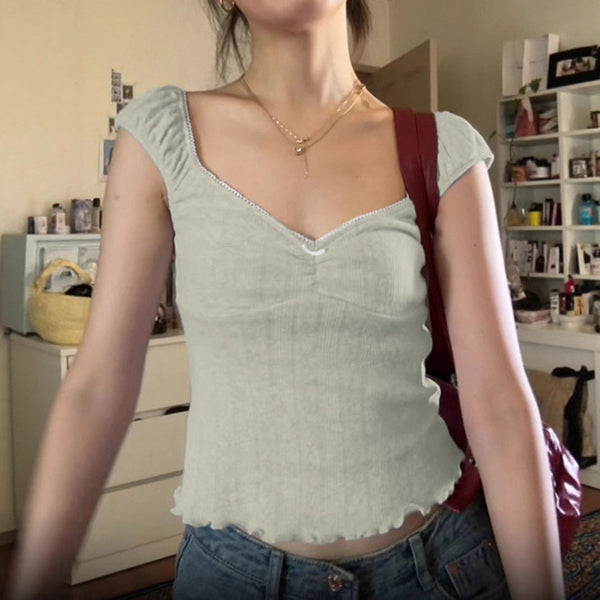 bow sleeve Top