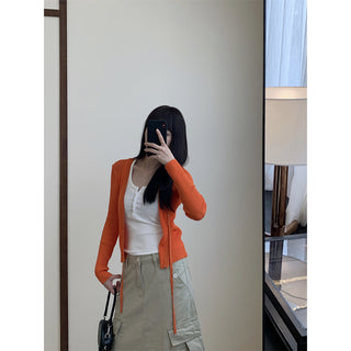 denim workwear skirt