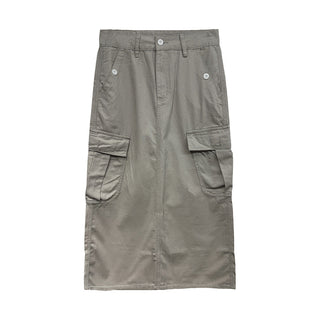 denim workwear skirt