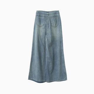 washed wide jeans