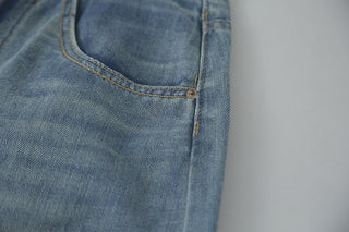 washed wide jeans