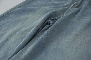 washed wide jeans