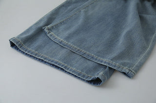 washed wide jeans