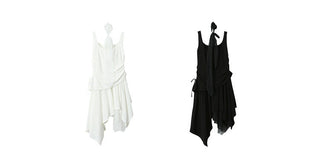 pleated slip dress