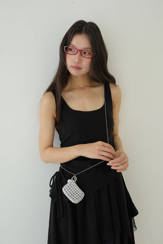 pleated slip dress