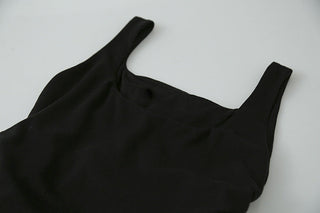 pleated slip dress
