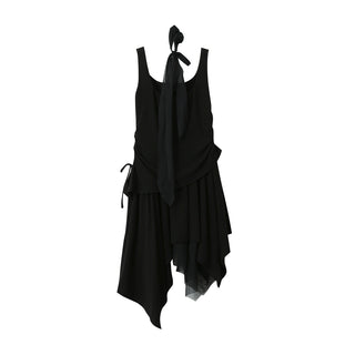 pleated slip dress