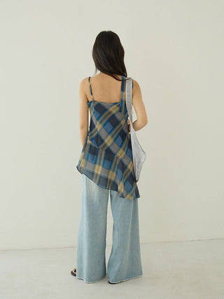 plaid slip dress