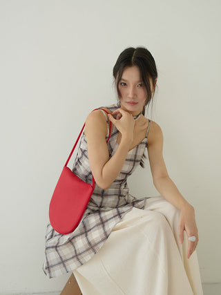 plaid slip dress
