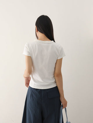 lace V-neck top