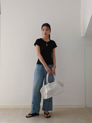 lace V-neck top