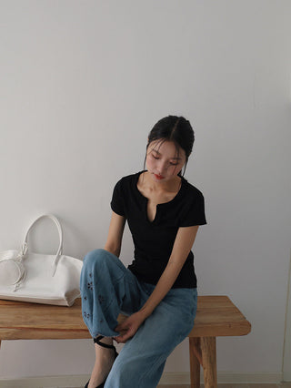 lace V-neck top