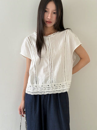 crochet round neck