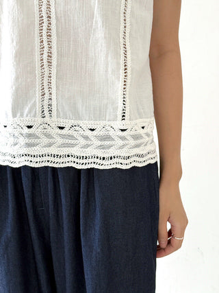 crochet round neck