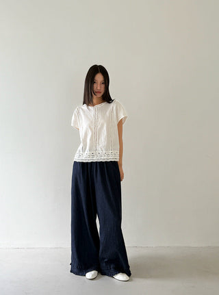 crochet round neck