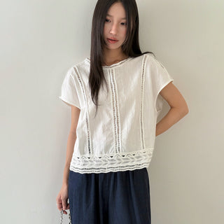 crochet round neck